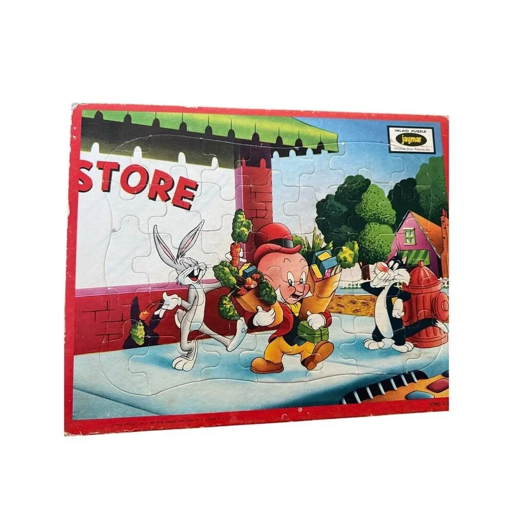 Vintage lot of frame-tray puzzles Disney‎ and cat